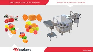 Makrev MRCW Center Filled Soft Candy Wrapping Machine with Automatic Feeding System screenshot 1