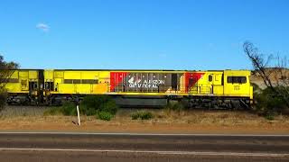 Karara Mining Ltd  3 iron ore trains in the BRINGO Hills area. 28/10/2021, 24/3/2022 and 25/3/2022.