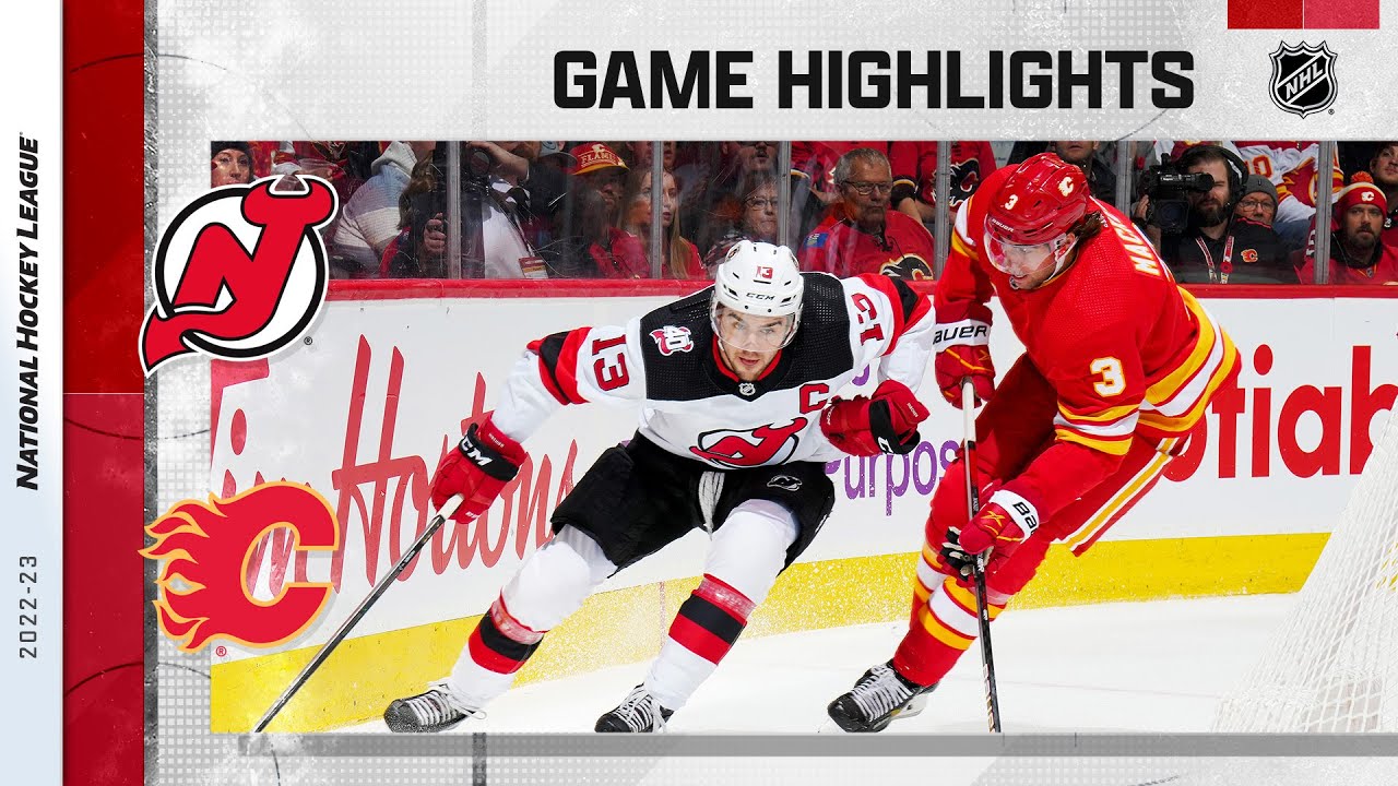 NHL Highlights  Devils vs. Flames - Mar. 16, 2022 