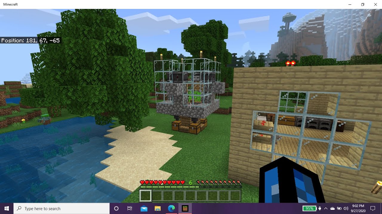 Minecraft Part 7! Auto Sugar Cane Farm!!! - YouTube