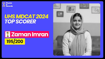 Top Scorer of UHS MDCAT 2024 - Zaman Imran