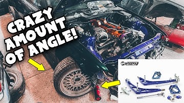 BMW e36 WiseFab V1 angle kit install/review!