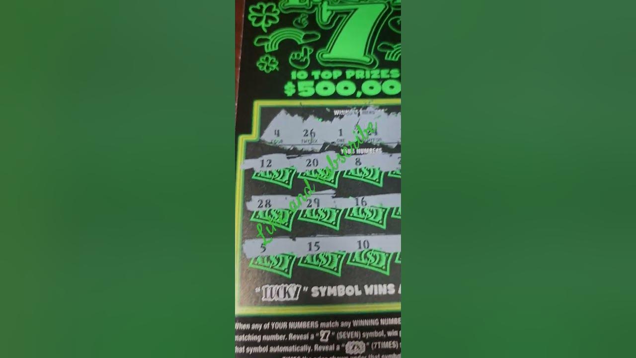 Lucky 7 or not too lucky 7 scratchers gambling palottery 