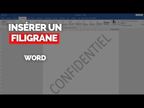 Vidéo: Comment ajouter un filigrane dans Word Online ?