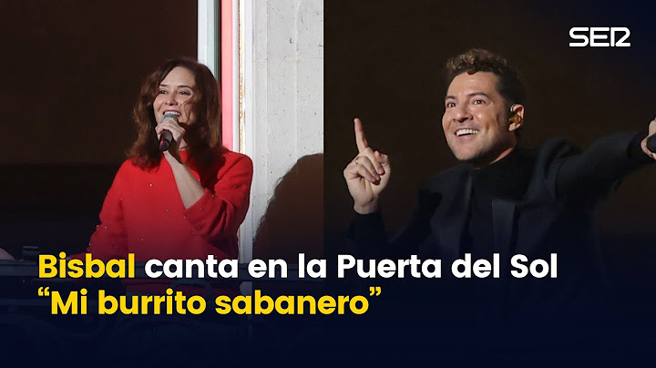 David Bisbal canta "Mi burrito sabanero" en la Puerta del Sol de Madrid