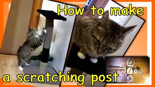 DIY cat scratcher with your own hands | scratching post repair | diy generation