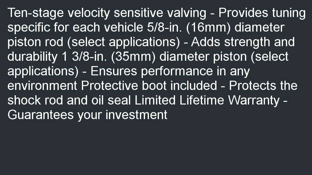 Rancho RS5046 RS5000 Series Shock