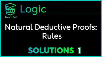 Two Exercises in Natural Deductive Logic: RULES #1 (R, &E, &I, MP, CP) - Logic