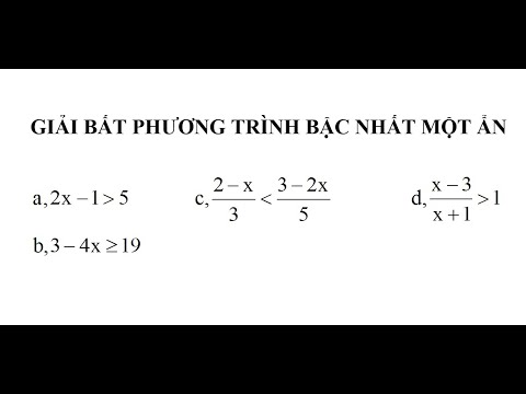 Giải Bất Phương
