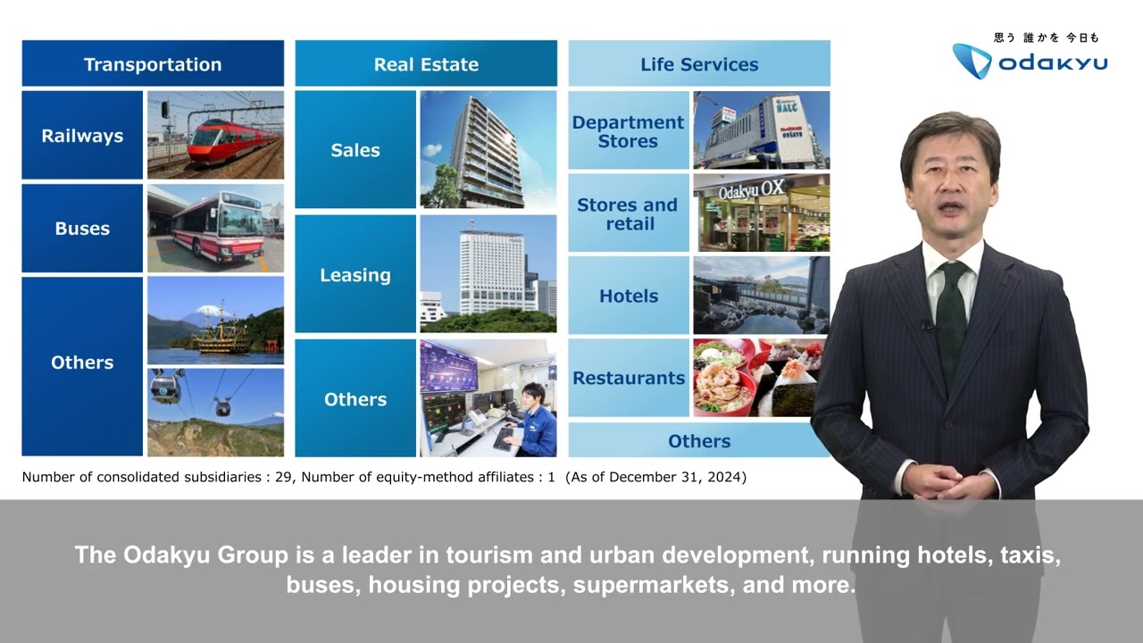 Invest in Odakyu Railway! Video message from CEO.