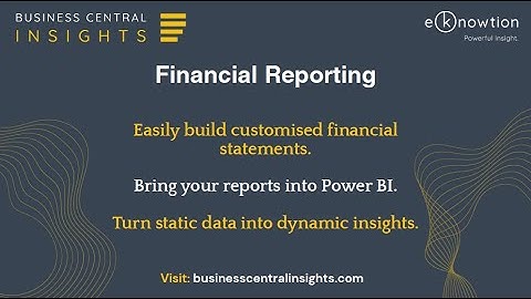 Financial Reporting in Business Central with Power BI