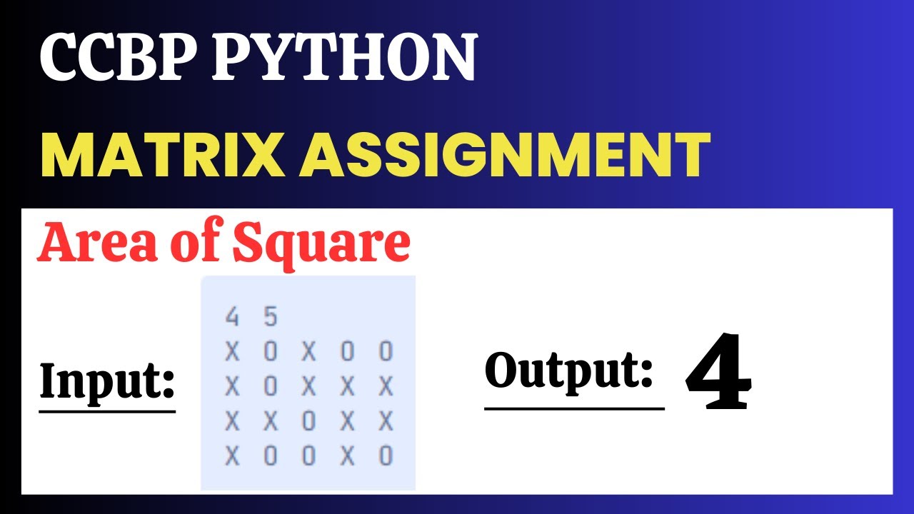 matrix assignment ccbp