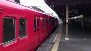 名鉄三河線6000系6043F（第2編成目の更新車）+6000系　豊田市駅発車