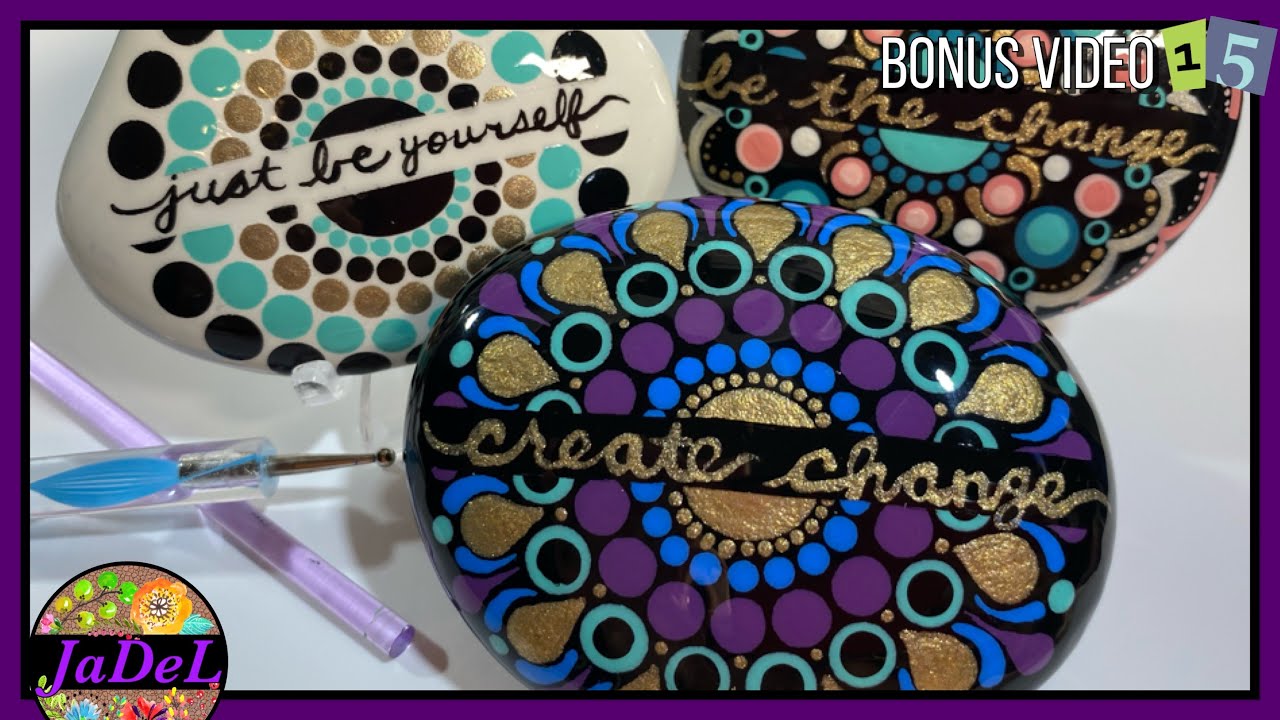 Learn How to Paint Mandala Rocks Step By Step - Carla Schauer Designs