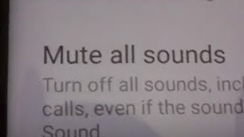Samsung Galaxy S8: How to Mute all Sounds