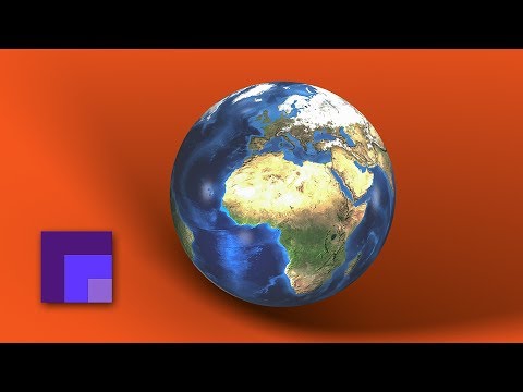 D Natural Earth Globe in Photoshop CC  | Working with Textured Spheres