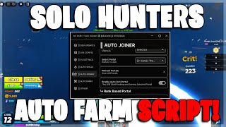 Solo Hunters Script Auto Farm Kill Aura Keyless