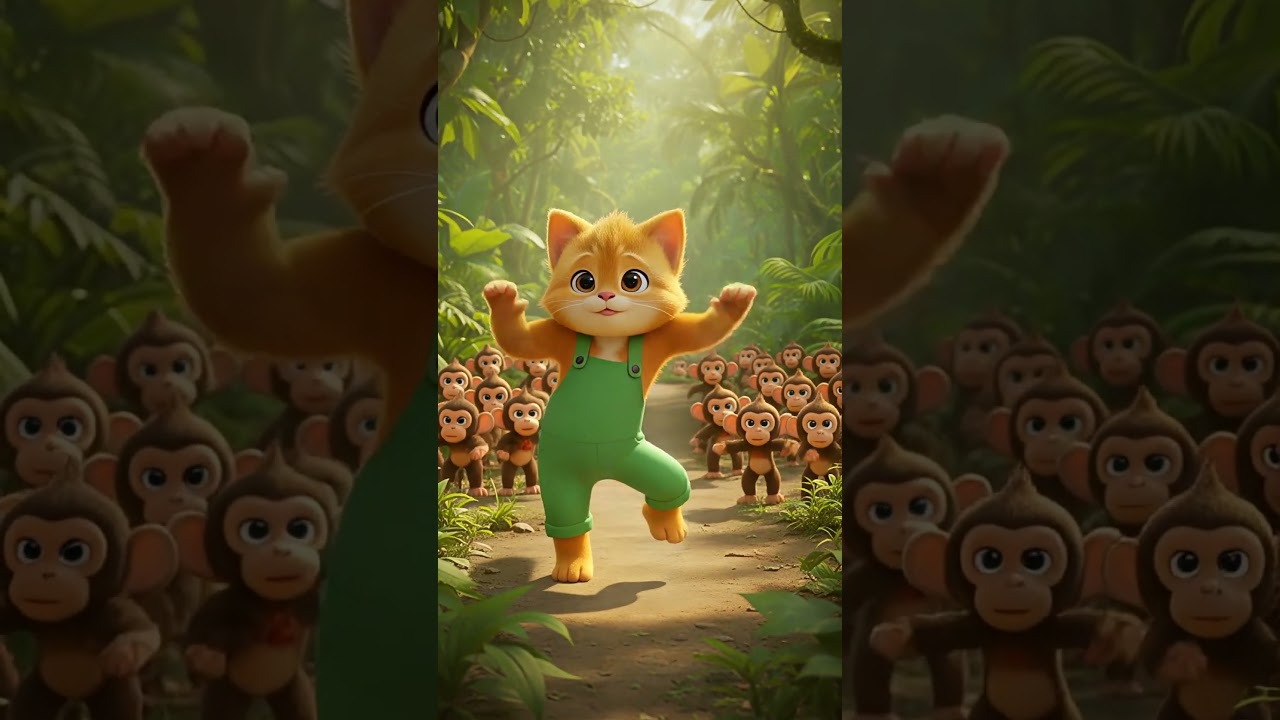 Funny shorts for Baby Cat Dance 