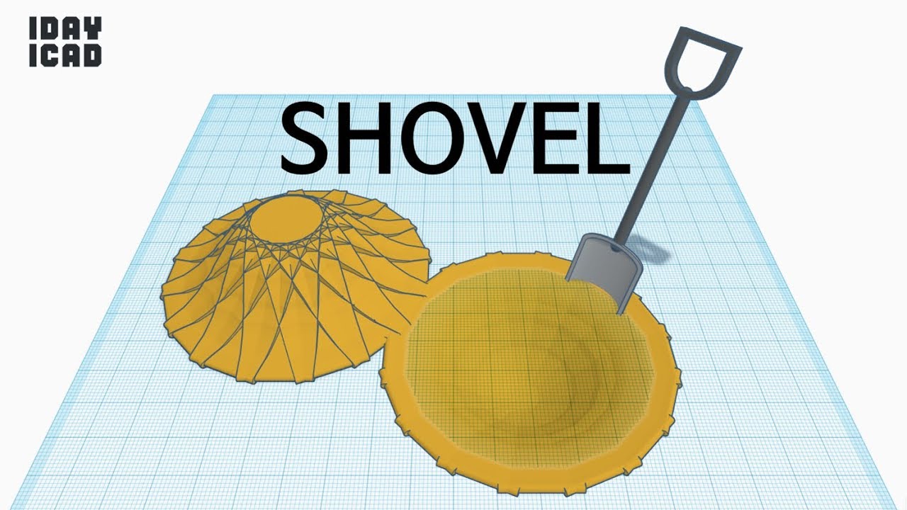 [1DAY 1CAD] SHOVEL (Tinkercad : Know-how / Style / Education)