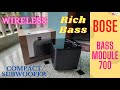 Bose Bass Module 700 - Wireless, Compact Subwoofer (Black Colour) Unboxing.