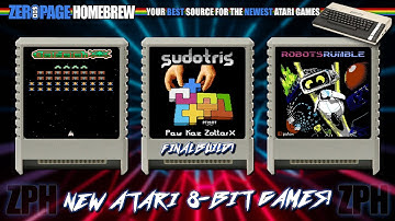 New Atari 8-Bit Games! Galagish (2024 WIP), Sudotris (2024 Final), Robots Rumble (2024 WIP)