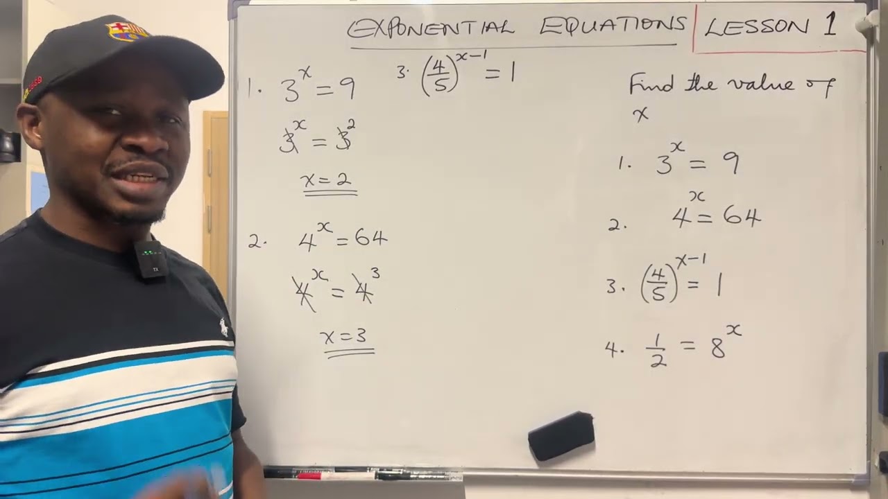Exponential Equation : Lesson 1