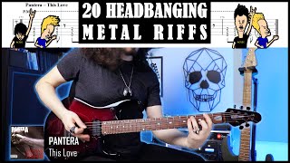 20 Cool Headbanging Metal Riffs | With Tabs