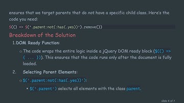 How to Remove Parent Elements Without a Specific Child Class in jQuery