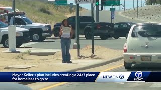 Mayor Keller unveils plan to address homeless problem in ABQ