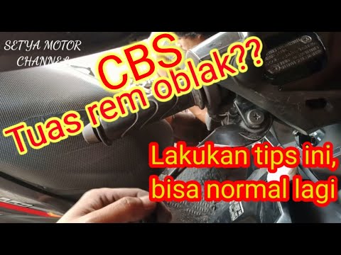 Cara mudah akali tuas rem CBS oblak.,.,