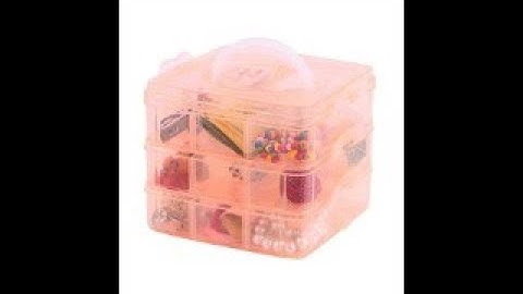 3 Layer 18 Grid Jewelry, Makeup, Cosmetic Plastic Storage Box for Home
