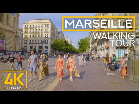 4K Şehir Yürüyüş Turu - MARŞİL - Fransa Şehirlerini Keşfetmek