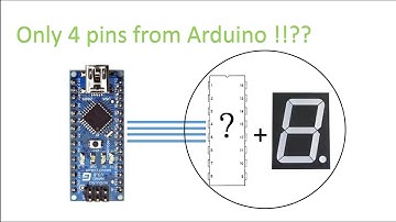 How to drive a 7segment Display with ONLY 4 Wires ( Arduino + 4511 decoder)