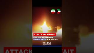 IRGC footage claiming drone strikes on US bases in Kuwait