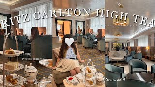 Aesthetic High Tea at The Ritz-Carlton 🥐🍰☕️ || Food vlog [ Kuala Lumpur 🇲🇾]