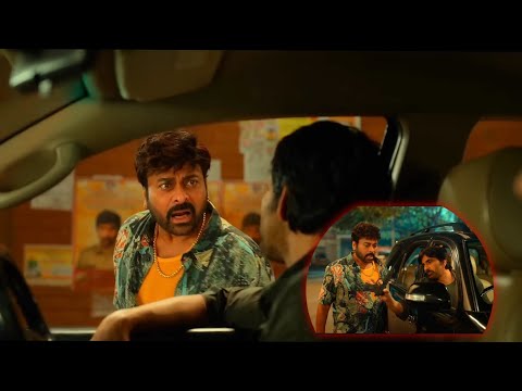 Chiranjeevi and ravi teja || comedy scene in Waltair Veerayya movie || mass and police