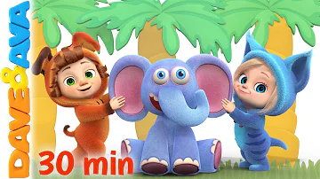 😘 Down in the Jungle | Nursery Rhymes and Kids Songs | Baby Songs from Dave and Ava 😘