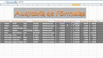 AUDITORÍA DE FÓRMULAS