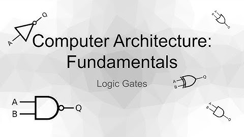 Computer Architecture Fundamentals: Logic Gates