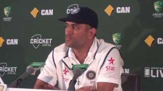 MAHENDRA SINGH DHONI RETIREMENT PRESS CONFERENCE (didn't said anything in PC)