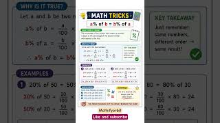 percentage tricks 😲😲😲🥳🥳🤯 #feed #maths #shortvideo #feedshorts #shorts #exam #trends  #2027 #ssc #cgl