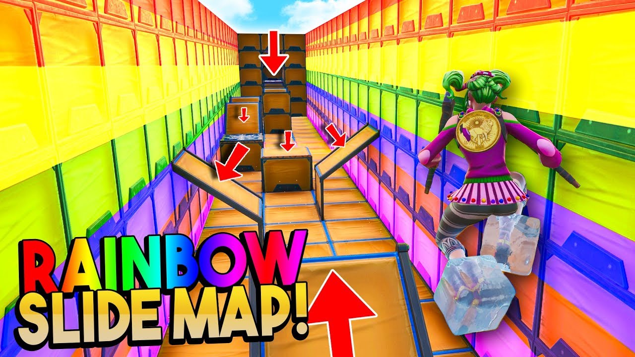RAINBOW SLIDE MAP! - Fortnite Creative