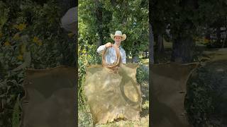 Making Strings For A Rawhide Reata Or Riata