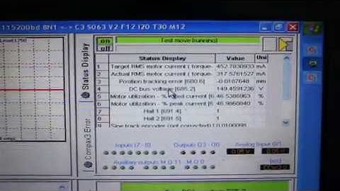 Parker MX80L Driven by Compax3 at 1000 mm/sec. 150V supply