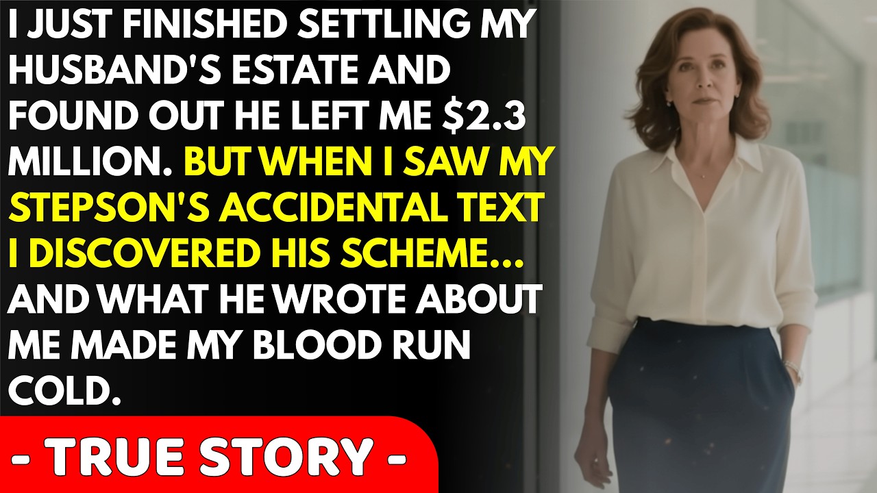 The attorney said I inherited $2.3 million, but then I saw my stepson's texts planning to steal i...