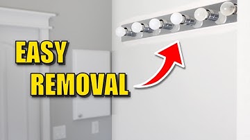 How to REMOVE old Vanity LIGHT Fixture