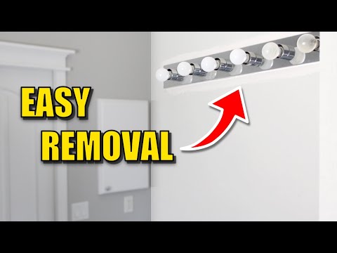 How to REMOVE old Vanity LIGHT Fixture