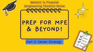 Pre-Arrival Prep for MFE- Career Strategy (Episode 3)