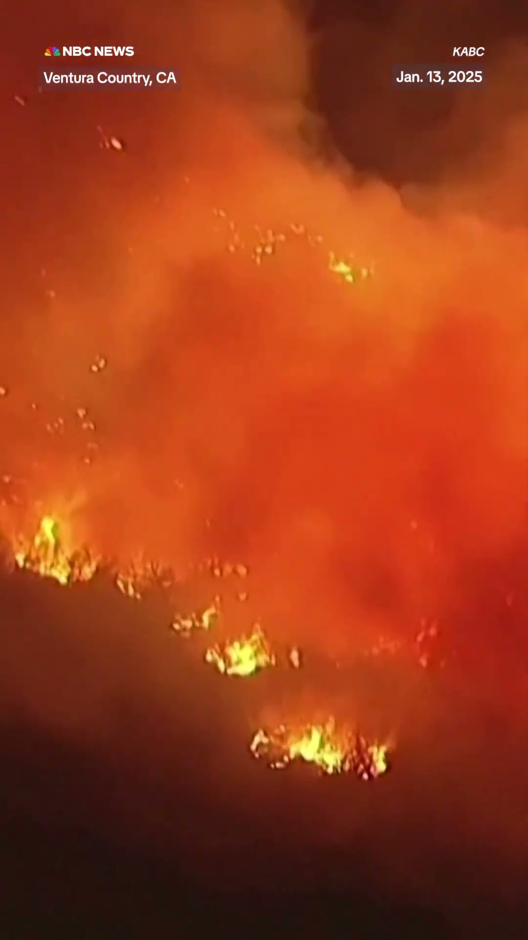 The Auto Fire has broken out north of L.A. in Ventura County amid strong Santa Ana winds.