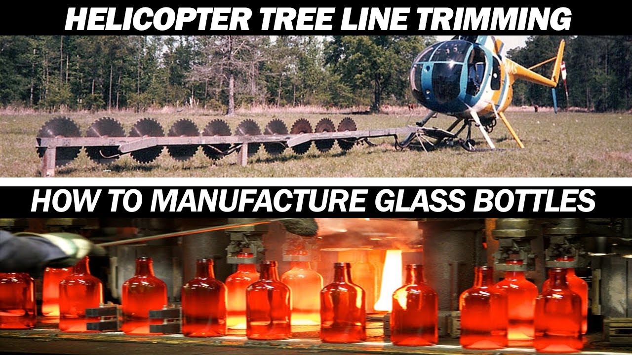 How to Manufacture Glass Bottles & Helicopter tree line trimming | So Many Amazing Videos - SStv How to Manufacture Glass Bottles & Helicopter tree line trimming | So Many Amazing Videos - SStv